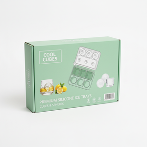 Stampo per Cubetti di Ghiaccio in Silicone 2 in 1, Forma Quadrata e Sferica, Trasparente, Ideale come Regalo per Uomini - Product Image 4