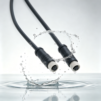 Connecteur circulaire mâle-femelle moulé sur mesure KRONZ M8 à 4 broches, étanche IP67, en alliage avec verrouillage à vis pour câble M8 personnalisé