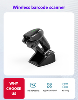 Escáner de Código de Barras Inalámbrico Portátil EDOO W43 1D 2D, Lector de Códigos QR USB para Tiendas, Supermercados, Almacenes e Inventario