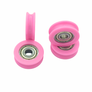 Roulettes robustes modernes 625 5x22x7mm en POM Nylon à faible bruit et antirouille avec roulements pour portes coulissantes et portes <span class=keywords><strong>de</strong></span> <span class=keywords><strong>garage</strong></span> - Product Image 2