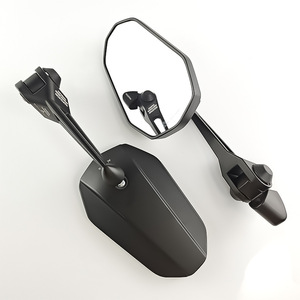 Espejo Retrovisor para Motocicleta Qiangye, Negro, Ajustable, Universal, Pieza de Modificación - Product Image 3