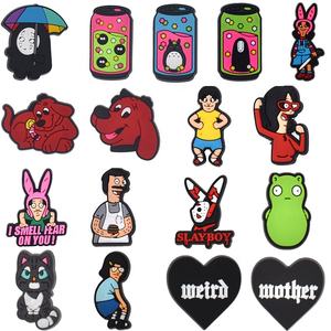 Directo de fábrica, logotipo personalizado, decoración de zapatos de PVC, hamburguesa, donuts, accesorios para zapatos, zuecos de comida rápida, encanto, regalo para niños, cartón al por mayor - Product Image 5