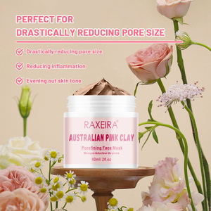 Masque d'<span class=keywords><strong>argile</strong></span> nettoyant pour les pores-Resserrement des pores hydratant Apaisant éclaircissant pour la peau Nettoyage doux pour tous les types de peau - Product Image 3