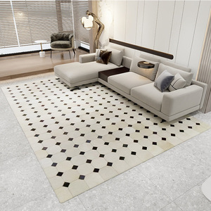 พรมปูพื้นโพลีเอสเตอร์ EIFFEL HOME ลายตารางสี่เหลี่ยมผืนผ้า สำหรับพื้นที่เชิงพาณิชย์ ทนทานต่อคราบสกปรก ขนสั้น ผลิตตามสั่ง ราคาประหยัด - Product Image 3