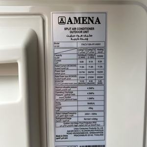 Aire Acondicionado AMENA KSA, Marca Líder, 18000 BTU, Frío y Calor, 220v 50/60hz, Modelo Golden Fin, Apto para Climas Tropicales - Product Image 5