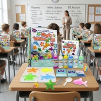 Kit Scientifique Éducatif Elfe Aquatique Magique avec 4 Jouets Créatures Marines 3D Faits Main DIY pour Enfants