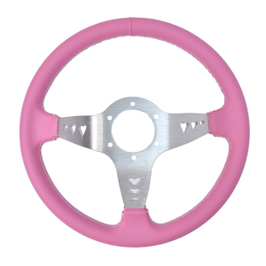 TIYPEOR Volant en acier universel de 330 mm (14 pouces) personnalisable avec broderie et logo JDM Racing, modification personnalisable - Product Image 4