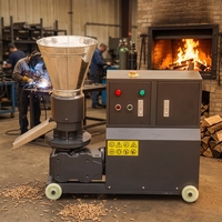 Machine à granulés de bois de type à rouleaux MKL225 7,5 kW, capacité 40-200 kg/h +8615264530427