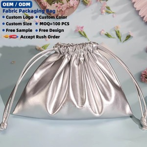 Sac à cordon en cuir PU 25*15 cm pour outils cosmétiques et soins de la peau, avec logo personnalisé imprimé, étanche, pochette de maquillage en cuir - Product Image 3