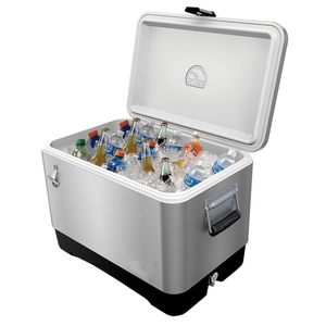 51L /29L Stainless Steel Outdoor Cooler Box Customised-promotional-Logo-Printed-custom Fishing Box