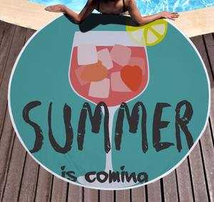 <span class=keywords><strong>Serviette</strong></span> <span class=keywords><strong>de</strong></span> couverture <span class=keywords><strong>de</strong></span> plage ronde <span class=keywords><strong>licorne</strong></span> imprimée ananas Hello Summer - Product Image 6