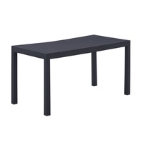 Meubles d'extérieur modernes, table à manger stable, durable, imperméable, en plastique, rectangulaire, pour cour