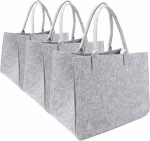 Bolsa de Compras de RPET Reciclado con Logotipo Personalizado, Bolsa de Hombro Grande, Bolso de Mano de Fieltro para Mujer - Product Image 1