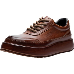 Zapatos de hombre de cuero genuino de capa superior, estilo retro, modernos y versátiles, novedad 2026, informales, con suela gruesa. - Product Image 5