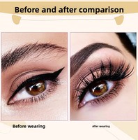 Faux cils en bande volume russe, 10 paires, 3D spectaculaires, en vison synthétique, épaisses en grappe, boîte multi-paires, logo personnalisé, vente en gros