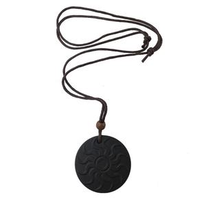 Liontin Shungite <span class=keywords><strong>Quantum</strong></span> Jepang CAMAZ Asli Liontin <span class=keywords><strong>Quantum</strong></span> Hitam Dengan Logo Roda Api - Product Image 5