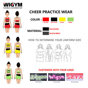 Uniformes de práctica de porristas personalizados profesionales para niñas, uniformes de entrenamiento deportivo OEM - Product Image 3