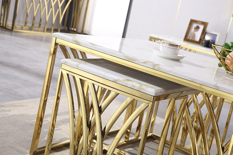 luxury marble coffee table for living room