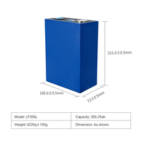 Nouvel arrivage EVE Nouvelle cellule LiFePO4 de qualité A LF356L 356Ah 3.2V 8000 cycles 1040Wh 356.25Ah Batterie cellule prismatique LiFePO4 Stock UE