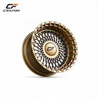 Jantes forgées CF 22 24 pouces 5x130 PCD 84.1 CB pour voitures particulières, compatibles avec G63 G-Class W463, finition chrome doré