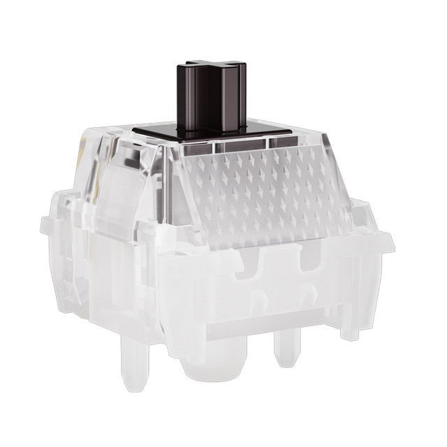 Factory Wholesale Kailh Quiet Latte Switch with Smooth Linear Feel, Durable 3 Pin Shaft for Custom Office Keyboard Assembly