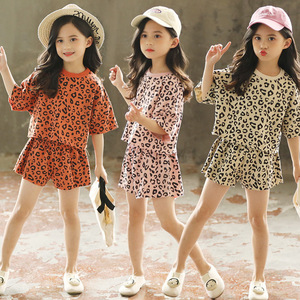 เสื้อยืดแฟชั่นทันสมัยสำหรับเด็กชุดพิมพ์ลายเสือดาวสำหรับเด็กผู้หญิงสินค้าใหม่กำลังมองหาผู้จัดจำหน่าย - Product Image 4