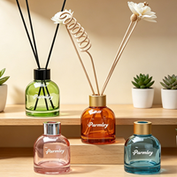 Bouteille diffuseur de parfum vide rechargeable en verre coloré moderne de 100 ml pour emballage de désodorisant d'hôtel - Vente en gros