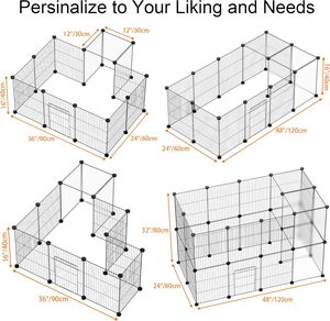 Corralito para Mascotas de Alambre Premium, Corralito Plegable para Perros Grandes, Corralito Duradero para Gatitos, Valla para Mascotas - Product Image 3