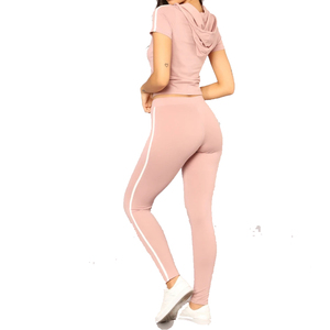 Femmes Sport ensembles court crop top et sans pieds pantalons dames ensembles de <span class=keywords><strong>yoga</strong></span> super <span class=keywords><strong>doux</strong></span> Tennis Temps - Product Image 5