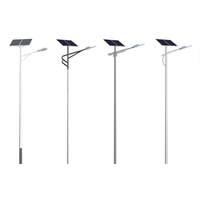 Lampes solaires à induction extérieures en aluminium IP65 de 60W à 300W, lampadaires solaires AC avec garantie de 10 ans et surveillance à distance pour jardins et routes