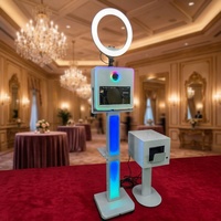 Cabina de Fotos Portátil al por Mayor con Pantalla Táctil LCD de 15.6 Pulgadas, PC DSLR, Máquina de Fotos Selfie para Bodas y Fiestas
