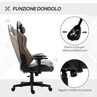 Chaise de Gaming TT-Esport en Tissu avec Dossier en Tissu, Chaise de Gaming PC Racing Grand Format et Haute avec Fonction Bascule