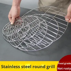 YIJIE YJ-002 Rejilla <span class=keywords><strong>de</strong></span> Acero Inoxidable Engrosada Resistente al Calor <span class=keywords><strong>para</strong></span> Barbacoa, Prensa <span class=keywords><strong>de</strong></span> Carne <span class=keywords><strong>para</strong></span> Parrilla <span class=keywords><strong>de</strong></span> Carbón, Lámina <span class=keywords><strong>para</strong></span> Asar - Product Image 1