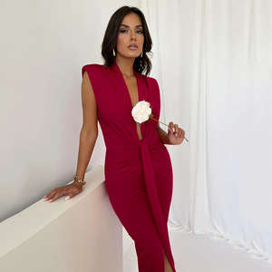 Moda elegante Sexy vestido de niña vestidos casuales verano 2025 <span class=keywords><strong>ropa</strong></span> de <span class=keywords><strong>mujer</strong></span> sin mangas vestido de fiesta de <span class=keywords><strong>matrimonio</strong></span> - Product Image 5