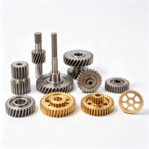 Custom <b>Powder</b> Coated Perforated CNC Machining Plastic <b>Copper</b> Brass Helical Worm Bevel Internal Rack Pinion Gear Spur Metal Gear - Product Image 1