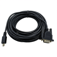 Cable USB a DB9 de 8 Pines Ultra Mini de 25 Pies, Cable Convertidor Serial RS232 con Revestimiento de PVC y Conductor de Cobre Libre de Oxígeno