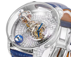 Un mouvement tourbillon intégral époustouflant avec un diamètre de 47 mm et un tourbillon à double axe pour une <span class=keywords><strong>montre</strong></span>-<span class=keywords><strong>bracelet</strong></span> mécanique pour homme - Product Image 4