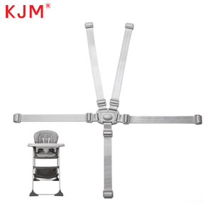 Cadeira alta Segurança Correias Substituição 5 Ponto Nylon Crianças Arnês de Segurança Correias Conversíveis para Cadeira Alta - Product Image 2