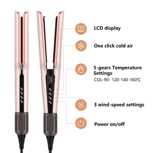 MESKY Nuevo producto 1300W Power <span class=keywords><strong>Flat</strong></span> <span class=keywords><strong>Iron</strong></span> para uso doméstico Motor sin escobillas 2 en 1 Herramienta de peinado de aire - Product Image 5