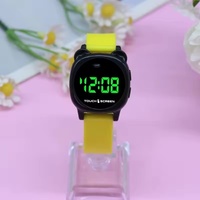 Jam Tangan Fashion Terlaris Model Tombol LED Digital Kucing Lucu Unisex Elektronik Harga Pabrik