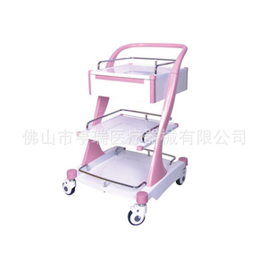 Chariot de soins Henry en ABS, chariot mobile avec tiroirs et poubelle pour usage hospitalier - Product Image 3