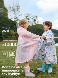 Impermeable Infantil Transparente <span class=keywords><strong>con</strong></span> Diseño de Unicornio Arcoíris Espacial, <span class=keywords><strong>con</strong></span> Visera, Ligero, para Niños y Niñas - Product Image 3