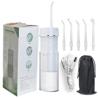 Hydropulseur dentaire sans fil mini, le meilleur irrigateur buccal portable de voyage, nettoyeur de dents pliable