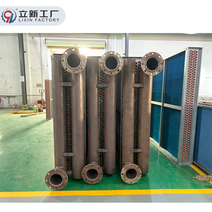 Lixin Factory Copper <b>Tube</b> Aluminum Fin <b>Heat</b> Exchanger With Flange Connection For Refrigerant Non Standard Customization - Product Image 1