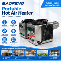 Chauffage portable 2KW monophasé 220V, souffleur d'air chaud compact pour petit poulailler