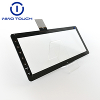 Pantalla Táctil Capacitiva Industrial de 12.3 Pulgadas con Forma de Barra, Interfaz I2C, Durabilidad IK10