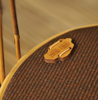 Panier de rangement pour thé de style chinois artisanal et écologique - Grand panier circulaire en rotin laqué pouvant contenir 7 gâteaux pour la collection et la présentation