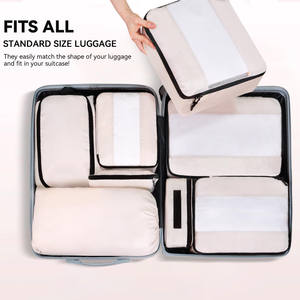 Organizador <span class=keywords><strong>de</strong></span> Maletas <span class=keywords><strong>de</strong></span> Viaje, 8 Piezas, Poliéster, Portátil, Ligero, Plegable, Cubos <span class=keywords><strong>de</strong></span> Embalaje, <span class=keywords><strong>Bolsa</strong></span> para Zapatos, <span class=keywords><strong>Bolsa</strong></span> <span class=keywords><strong>de</strong></span> Cosméticos, para Equipaje - Product Image 3