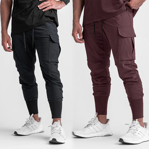 Schnellt rocknende Jogging hose für das Training Herren hose Khaki Jogger für Herren Leichte Freizeit hose mit Taschen - Product Image 1