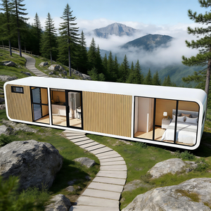 Moderna Casa Container Prefabbricata a Capsula Apple Portatile e Modulare in Acciaio per <span class=keywords><strong>Resort</strong></span>, Campeggio e Vita all'Aperto - Product Image 2